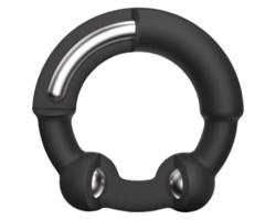 Dorcel Stronger Ring - kovový penisový krúžok (čierny)