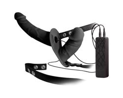 Double Thruster - pripínací dvojitý vibrátor (čierny)