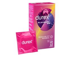 Durex Emoji PleasureMe - rebrovaný a bodkovaný kondóm (12 ks)