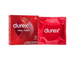 Durex Feel Thin - prirodzený pocit kondómy (3 ks)