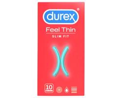 Durex Feel Thin Slim Fit - prirodzený pocit kondóm (10 ks)