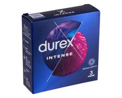 Durex Intense - vrúbkovaný a bodkovaný kondóm (3 ks)