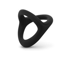 Easytoys Desire Ring - flexibilný krúžok na penis a semenníky (čierny)