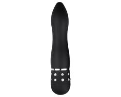 Easytoys Diamond Curved - mini tyčový vibrátor (čierny)
