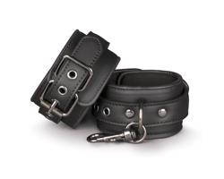 Easytoys - koženkové putá (čierne)