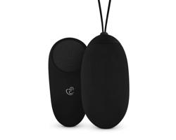 Easytoys - nabíjacie, vodotesné, bezdrôtové vibračné vajíčko (čierne)