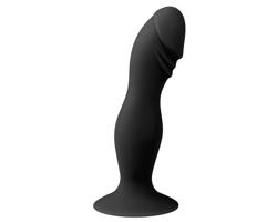 Easytoys - priliehavé dildo s prísavkou (čierne)