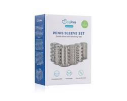 Easytoys Rukáv na Penis - sada rukávov - sivá (6 ks)