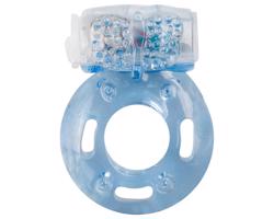 Easytoys - vibračný erekčný krúžok (modrý)