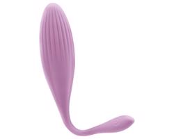 Eggs Series - rotačné vibračné vajíčko s prstencom (fialové)