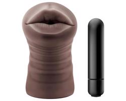 Enlust Krystal - vibračné ústa s AI obrázkami (hnedé)