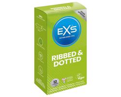 EXS Rebrovaný, bodkovaný a rozšírený - kondómy (12 kusov)