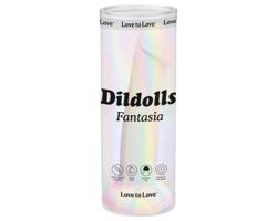 Fantasia - silikónové dildo s prísavkou (prúžkované)