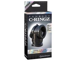 Fantasy krúžok čierny: pre penis a semenníky
