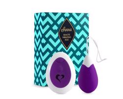 FEELZTOYS Anna - nabíjacie, bezdrôtové vibračné vajíčko (fialové)