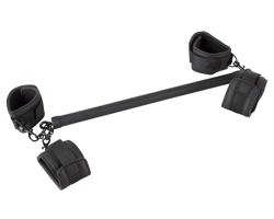 Fetish - 6-dielna sada zväzovacích tyčí z umelej kože - čierna