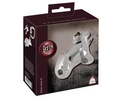 Fetish - kovová klietka na penis (strieborná)