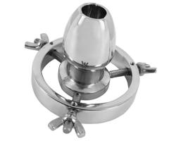 Fetish - kovový anál expandér (strieborný)