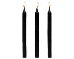 Fetish voskové sviečky - čierne (3 ks)