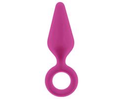 Flirts Pull Plug - malá análny zátka (ružová)