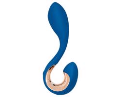 G-Vibe G-Pop 2 - nabíjateľný, vodotesný vibrátor na G/P bod (modrý)