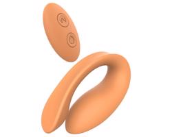 Glam - akumulátorový, rádiový pár vibrátor (oranžový)