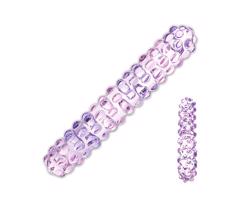 GLAS č. 94 - sklenené dildo s malými guľkami (ružové)