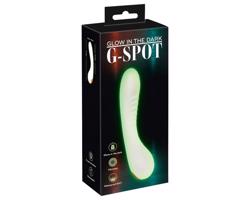 Glow in the dark – Mglo G-bod vibrátor (biely)