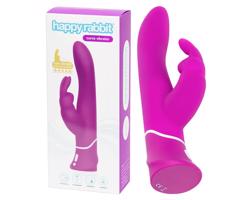 Happyrabbit Curve - vodotesný vibrátor s ramienkom na klitoris (fialový)