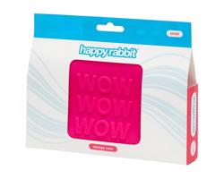 Happyrabbit - malá ružová erotická hračka v kozmetickej taštičke