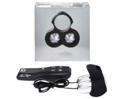 HOT Octopuss JETT - 2-motorový vibračný krúžok (čierny)