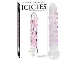 Icicles No. 7 - skleněné dildo s perlami