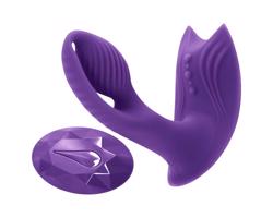 Inya Bump-N-Grind 2v1 vibrator s ohrevom (fialový)