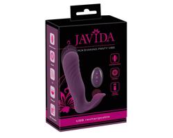 Javida RC - rádiový, 2-funkčný vibračný stimulátor klitorisu (fialový)