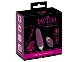 Javida Shaking Love - rádiové, pulzujúce vibračné vajíčko (fialové)