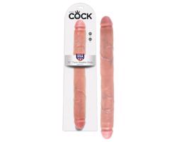 King Cock 16 párové veľké dildo (41 cm) - naturálny vzhľad