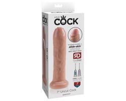 King Cock 7 - realistické dildo (18cm) - prírodný vzhľad