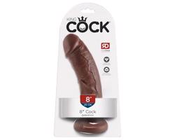 King Cock 8 dildo (20 cm) - hnedý