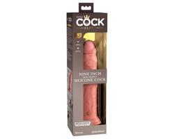 King Cock Elite 23cm - prísavný, realistický dildo - prírodný tón