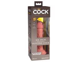 King Cock Elite 6 - realistické dildo s prísavkou (15cm) - naturálny vzhľad