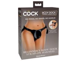 King Cock Elite Beginner's - pripínací postroj (čierny)