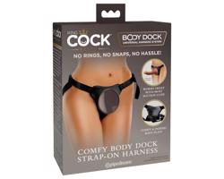 King Cock Elite Comfy Body Dock - pripevňovacie nohavice (hnedé)