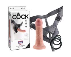 King Cock Strap-on 6 - prirodný pripínací dildo