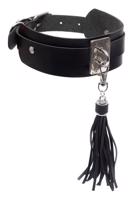 KINKY DIVA Šimrátko na krk Čierne/Strieborné