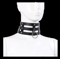 Koženkový obojok Tripple O-Ring