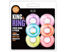 Kráľ krúžkov - sada farebných krúžkov (6 ks)