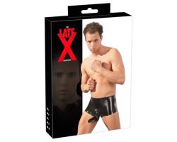 LATEX - boxerky + návlek na penis (čierny)