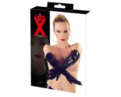 LATEX - dlhé, unisex rukavice (čierne)