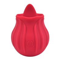 Licking Rose vibračný orálny stimulátor červený