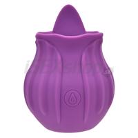 Licking Rose vibračný orálny stimulátor fialový &amp;amp;#45; poškodený obal